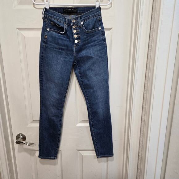 Veronica Beard Debbie Ankle Skinny High Rise Jeans Blue 24 00 - Picture 8 of 9